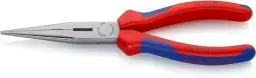 Produktbild: KNIPEX Flachrundzange mit Schneide, 200 mm, Chrom-Vanadium Stahl, formstabil bei Verwindung durch elastische Spitze, Flachzange, 26 12 200