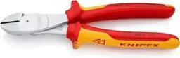 Produktbild: KNIPEX Kraft-Seitenschneider, verchromt, 200 mm, VDE, Chrom-Vanadium Stahl, für Pianodraht, Präzisionsschneiden, geringer Kraftaufwand, 74 06 200