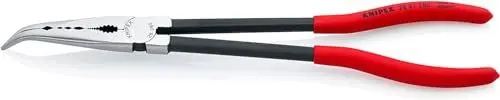 Produktbild: KNIPEX Montierzange mit Querprofilen mit Kunststoff überzogen schwarz atramentiert 280 mm 28 81 280