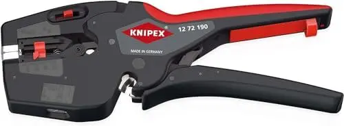 Produktbild: Knipex NexStrip Elektriker-Multiwerkzeug mit rutschhemmenden Kunststoff-Hüllen 190 mm 12 72 190 SB