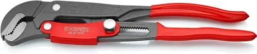 Produktbild: KNIPEX Rohrzange S-Maul mit Schnelleinstellung mit Kunststoff überzogen grau pulverbeschichtet 330 mm 83 61 010
