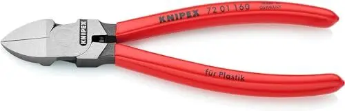 Produktbild: KNIPEX Seitenschneider für Kunststoff mit Kunststoff überzogen 160 mm 72 01 160