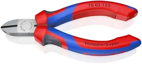 Produktbild: KNIPEX Seitenschneider mit Comfort-Griffen schwarz atramentiert 125 mm 70 02 125