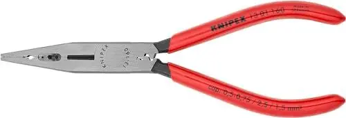 Produktbild: Knipex Verdrahtungszange schwarz atramentiert, mit Kunststoff überzogen 160 mm 13 01 160