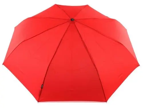 Produktbild: Knirps Manual Piccolo Taschenschirm 20 cm, Solid Red (Rot), Länge ca. 24,5 cm, Durchmesser ca. 6 cm