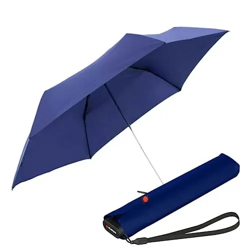 Produktbild: Knirps Taschenschirm Ultra US.050 Slim Manual – Ultra leicht und flach – Sturmfest – Windproof – 21 cm – Navy