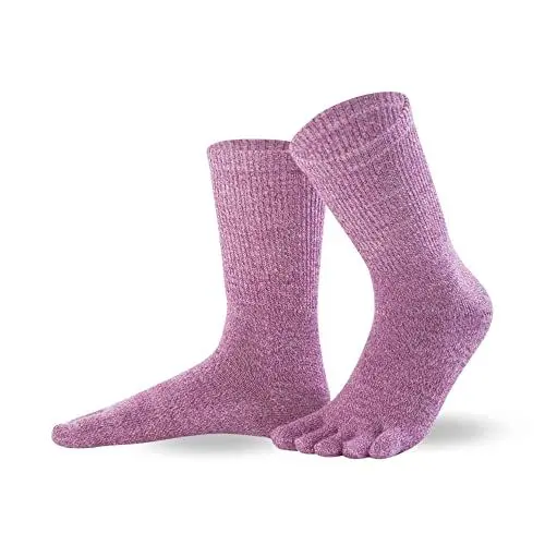 Produktbild: Knitido Merino Optimo, lange Zehensocken aus Merinowolle, höchste Wollgüte, Größe:35-38, Farbe:Marble Red (015)