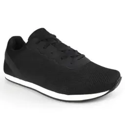 Produktbild: Knixmax Outdoor Extra Weit Laufschuhe für Breite Fuß Walkingschuhe Leichte und Atmungsaktive Trainer Bequeme Turnschuhe Diabetiker Schuhe Herren Schwarz EU45