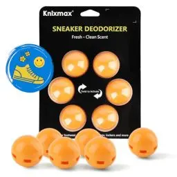 Produktbild: Knixmax Outdoor Schuhdeodorants Diffusorkugeln Raumduft-Zubehör Geruch entfernen Luft frisch halten Orangen Aroma 6 Bälle