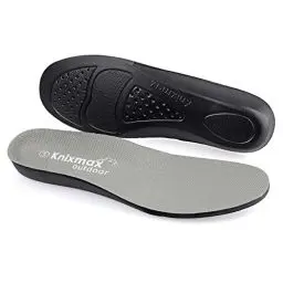 Produktbild: Knixmax Outdoor Sport Einlegesohlen für Männer und Frauen stoßdämpfende Netzstoff Schuheinlagen bequemes und atmungsaktives Universal Einlagekissen für Sport und Arbeitsschuhe Grau EU42