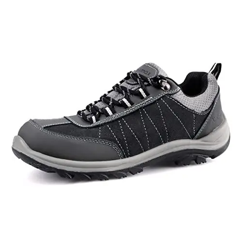 Produktbild: Knixmax Wanderschuhe Damen Wasserdicht Sommer Trekkingschuhe Leichte Outdoorschuhe Trekking-& Wanderhalbschuhe Grau Gr.38