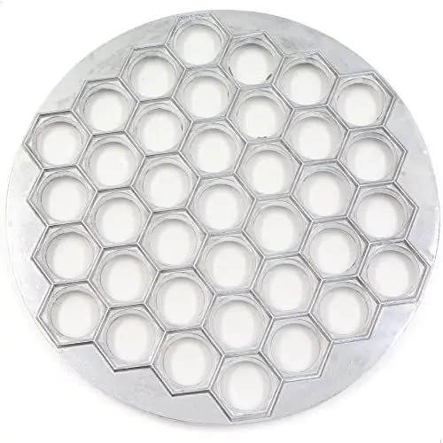Produktbild: Knödel Ravioli Hersteller Form Mold - Aluminiumlegierung Knödelform Küche Gadgets Gebäck Werkzeug Können 37 Knödel Gleichzeitig Machen Werkzeuge zur Schnellen Herstellung von Knödeln.