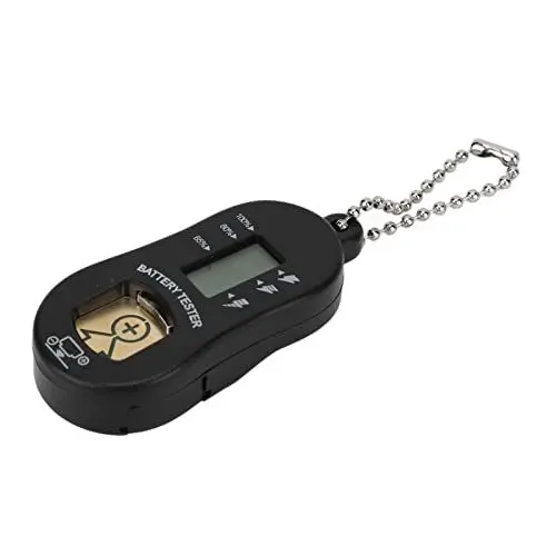 Produktbild: ANGGREK Knopfzellen Batterieprüfer, Hörgeräte Batterietester, Batterie Tester, Tragbarer LCD Bildschirm, Prüfwerkzeug, Einfach die Ergebnisse Abzulesen (7 * 3 * 2 Schwarz)