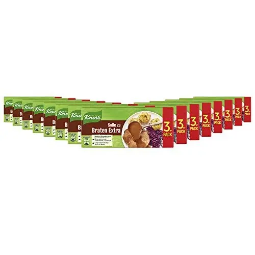 Produktbild: Knorr Soße zu Braten Extra leckere dunkle Soße mit würzigem Geschmack 3x 250 g
