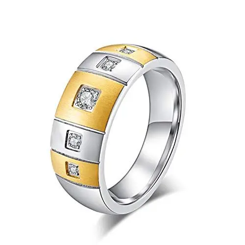 Produktbild: KnSam Ring Aus Edelstahl Sturz Silber Gold Ringe Für Unisex