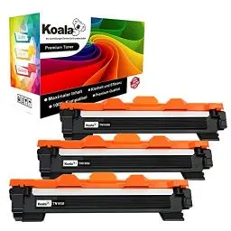 Produktbild: Koala 3er-Pack TN1050 Kompatibel Tonerkartusche Ersatz für Brother TN1050 TN-1050 Schwarz Combo Pack für HL-1110 HL-1212W DCP-1612W MFC-1910W HL-1210W DCP-1512 MFC-1810 DCP-1510 HL-1112 Toner