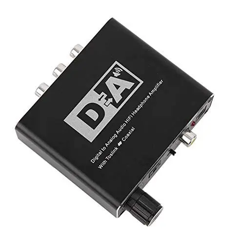 Produktbild: Koaxialer Digitaler Audiokonverter mit Hifi-Verstärker, Glasfaser zu Analogem Audio, 3,5-mm-Klinkenstecker für PS4, Pro, Slim, Kopfhörer