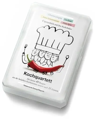 Produktbild: Kochquartett: 40 hochwertige Rezeptkarten in einer Kartenbox