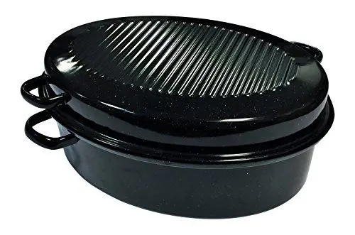 Produktbild: Kochstar K32711042 Kasserolle Schmortopf Emaille 42 cm schwarz