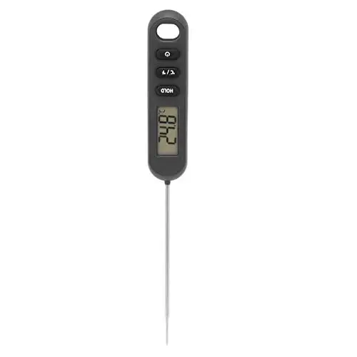 Produktbild: Kochthermometer, Digitales, Sofort Ablesbares Fleischthermometer, Lange Sonde, ABS für die Küche (Schwarz)
