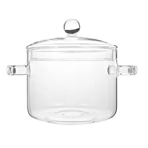 Produktbild: Kochtopf Glas Klare Glas Topf pan Hitzebest?ndige Kochtopf Suppentopf Für Küchenrestaurant Kochen Clear 1350Ml Suppentopf