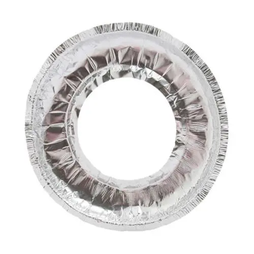 Produktbild: PRETYZOOM 1 Satz Gasofenabdeckungen Für Oben Brennerabdeckungen Für Herde Gasherdauskleidungen Ofenauskleidungen Aus Aluminiumfolie Brennerabdeckungen Aus Aluminiumfolie Silver 10st