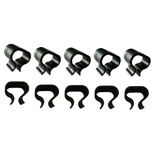 Produktbild: KOCKSHION 10st Sofa-möbelclip Möbelclip Aus Rattan Gothic Sofa-anschlüsse Kabel Verschlüsse Clips Kissen Tür Rattan-stuhlklammern Sperre Gurtband Klemme Für Gartenmöbel Black Plastik