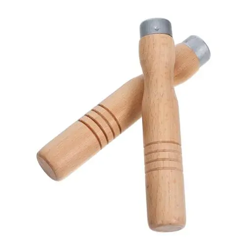 Produktbild: KOCKSHION 2st Spachtelgriff Küchenutensilien Topfgriff Zum Kochen Pfannengriff Aus Edelstahl Ersatz Für Suppentopfgriffe Holzgriff Für Raspel Griff Des Feilenschneidwerkzeugs Rotbuche