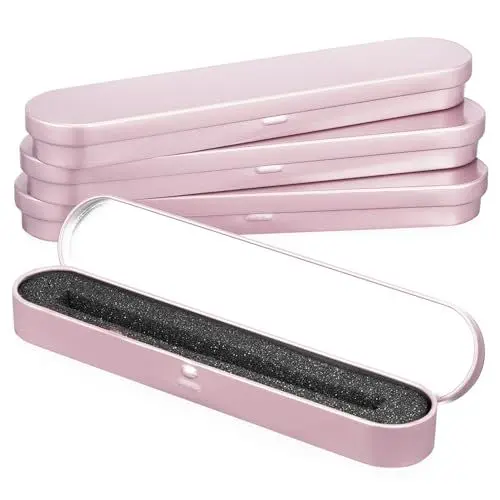 Produktbild: KOCKSHION 4er-Pack Gefütterte Stiftebox Aus Metall Rechteckig Federmäppchen Stylus-stifthalter Kugelschreiberetui Schreibtisch-Organizer