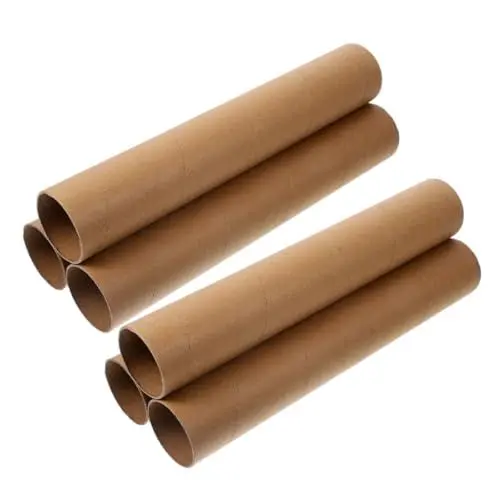 Produktbild: KOCKSHION 6 Stück Papierrohr dekorative Papierröhre Lange Pappröhren Mini-Kartonröhren Bastelröhren aus Pappe Kartonröhren zum Basteln Poster-Aufbewahrungsrohr Poster-Versandröhre