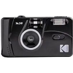 Produktbild: KODAK DA00243 - KODAK M38-35mm Wiederaufladbare Kamera, Hochwertiges Objektiv, Integrierter Blitz, AA-Batterie - Schwarz
