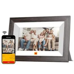 Produktbild: KODAK Digitaler Bilderrahmen 7 Zoll, Wlan Digitale Bilderrahmen, 32GB Speicher, HD IPS Touchscreen, Auto-Rotat, Smart Holz Elektronischer Bilderrahmen Teilen Sie Foto/Video Sofort über App von überall