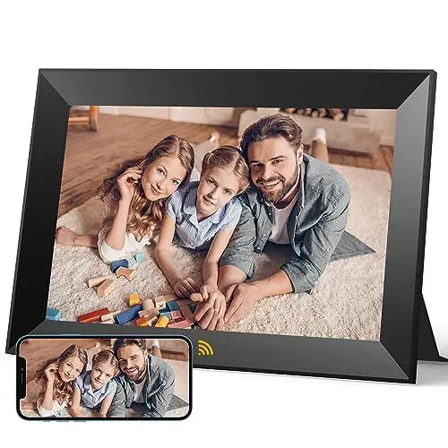Produktbild: KODAK Digitaler Bilderrahmen WLAN 10.1 Zoll, HD IPS-Touchscreen Elektronischer Bilderrahmen mit 32 GB Speicher, Automatische Bilderdrehung, Teilen von Fotos oder Videos überall über App, Schwarz