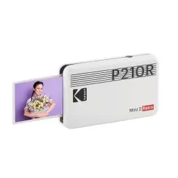 Produktbild: KODAK Mini 2 Retro 4PASS Mobiler Fotodrucker (5,3x8,6cm) - Weiß