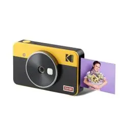 Produktbild: KODAK Mini Shot 2 Retro 4PASS 2-in-1 Sofortbildkamera und Fotodrucker (5,3x8,6cm) + 8 Blatts, Gelb