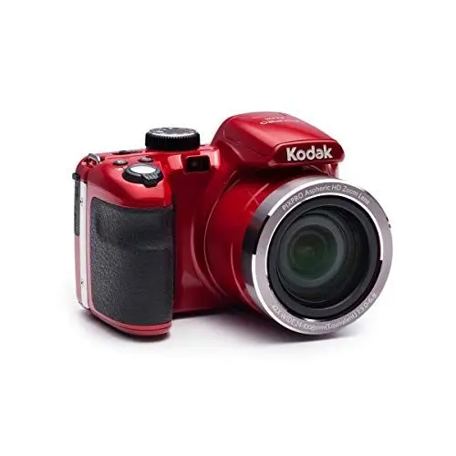 Produktbild: KODAK Pixpro AZ421 - Digitale Bridge-Kamera, 42X optischer Zoom, 24-mm-Weitwinkel, 16 MP, 3-Zoll-LCD, HD 720p Video, optische Bildstabilisierung (OIS), Li-Ionen-Batterie - Rot