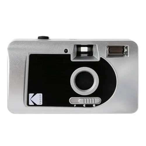 Produktbild: Kodak 490349 S-88 35 mm Filmkamera motorisiert, Selbstaufziehfunktion, Silber/schwarz