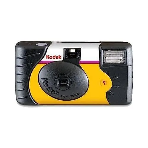 Produktbild: Kodak - 3961315 - Einwegkamera Power Flash mit Eingebautem Blitz – 27 Aufnahmen – Ideal für Schwaches Licht und Innenaufnahmen