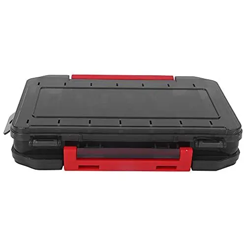 Produktbild: Köderbox Multifunktions-PVC-Doppelschicht-Köderwerkzeug Köderwerkzeug-Aufbewahrungsbox Aufbewahrungsbox Angelköderzubehör Grau zum Angeln