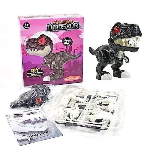 Produktbild: Kögler 90533 - DIY Dinosaurier Bausatz - Faszinierender T-Rex Dino mit Skelett zum Zusammenbauen