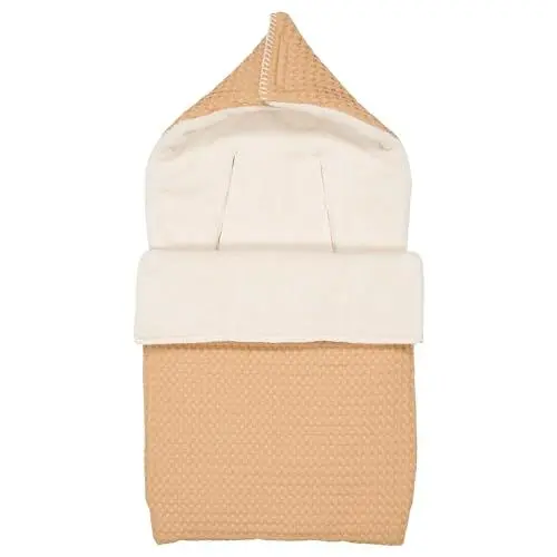 Produktbild: Koeka Babyfußsack - Für Babyschale - Gruppe 0+ - Mit Teddy Gefüttert - Mit Kapuze - Oslo - Aus Baumwolle - Abwaschbar -