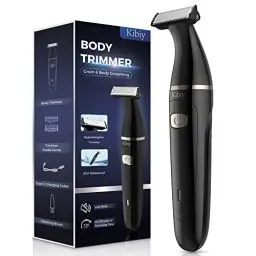 Produktbild: Körperrasierer Herren Elektrisch, Kibiy Bodygroom für Gesicht und Körper, IPX7 Wasserdichter Barttrimmer Herren mit Führungskämme, Profi Rasierer Herren Elektrisch für Ganzkörperpflege, Typ-C