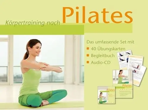 Produktbild: Körpertraining nach Pilates: Das umfassende Set mit 40 Übungskarten, Begleitbuch und Audio-CD