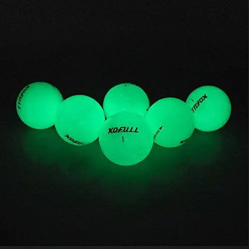 Produktbild: Kofull Leuchtende Golfbälle, fluoreszierend, automatische Lichtaufnahme, dunkle Bälle (6 Golfbälle)