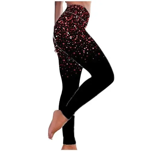 Produktbild: KOG Amazon Basics Leggings Damen High Waist Leggins Elegante Leggings Baumwolle Elegant Tanzhose Frauen Jogging Hose Grafik Outdoor Hose Leicht Yoga Hose Oversized Yogahose Gutschein Wein XXL