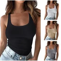 Produktbild: KOG Amazon Essentials Damen Elegant Einfarbige Bekleidung Freizeit Baumwolle Tuniken Frauen T-Shirt Oversized Einfarbig Tunika Teenager Rundhals Retro Oberteile Amazon Basics Schwarz L