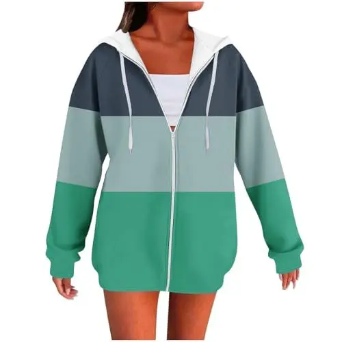 Produktbild: KOG Bomberjacke Damen Wintermantel Fashion Winterjacke Mode Motiv Oberteile Frauen übergangsmantel Retro Windbreaker Casual Kapuzenmantel Frau Daunenjacke Bikerjacke Daunenmantel Mintgrün XL