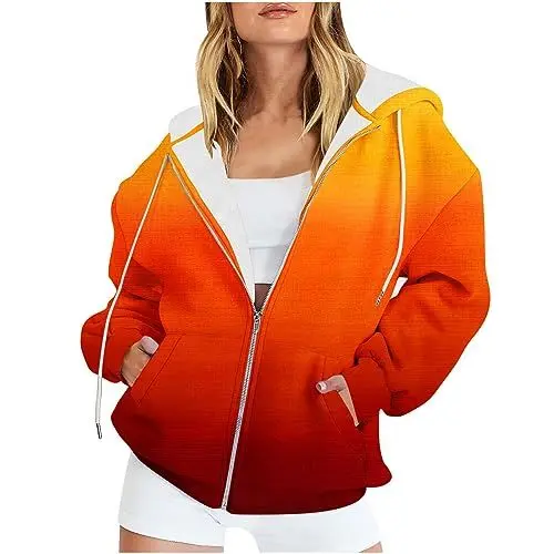 Produktbild: KOG Bomberjacke Damen Wintermantel Warme Herbstjacke Winterjacke Mode Motiv Bekleidung Teenager Casual Windjacke Basic Kapuzenmantel Frauen Daunenmantel Sport Jacke Daunenjacke Rot M