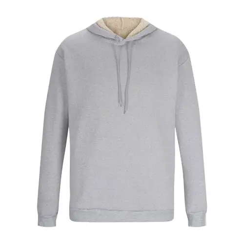 Produktbild: KOG Hoodie für Damen Fleecepullover Kapuzenpullover Einfarbige Hoodies Basic Kleidung Fashion Sweatshirt mit Kapuze Warm Frauen Oversized Oberteile Amazon Warehouse Deal Grau M