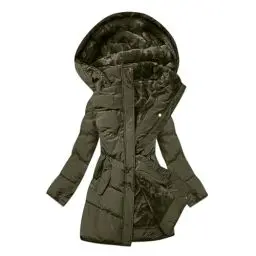 Produktbild: KOG Steppjacke Damen Jacke Mode Daunenjacken Baumwolle Daunenmantel Bekleidung Teenager Mädchen Amazon Essentials Damen Winter Strickjacken Freizeit Frauen Softshelljacke Angebote Grün XL